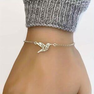 Stainless Steel Hummingbird Bracelet